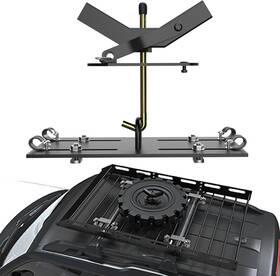 Fbac733 Vanhoxcci Universal Spare Tire Carrier For Roof Rack Platforms And Cargo Baskets Black