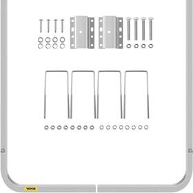 Vevor 810087877255 Boat Trailer Guide-ons 46 Inch Aluminum Guide On 2pcs Guides