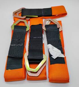 Vevor Axs5001 Axle Straps 2x3.2 Ft 4 Pack 12000 Lbs Break Strength Tie Downs With D Ring