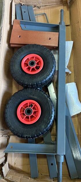 Vidaxl 018899794642 Adjustable Boat Trailer - Can Hold Up To 15.1ft Boats Or 352.74 Lb