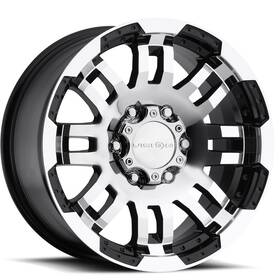 375vt6683gbmf0 Vision Wheel 375 Warrior Trailer Rim 16x6 8/6.5 0mm Gloss Black Machined Lip