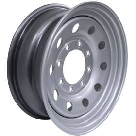 Jg70-6681s0 Vision Trailer Rim Wheel 16x6 8/6.5 Silver Steel Mod Camper Boat Utility Farm Stock