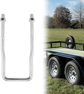 Vx011 Vonlx U-bolt Spare Tire Carrier Holder Bracket For Trailer Side 1 Piece Silver