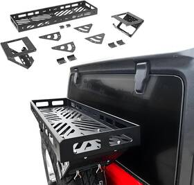 3240-t Wangduoyu Spare Tire Mount Cargo Basket Storage Compatible With 32 Inch - 40 Tires Black