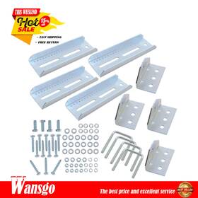 Wg3541230 Wansgo 4 Pcs 8 Inch Galvanized Swivel Top Bunk Bracket Kit With Hardware 3 X3 2 1.5