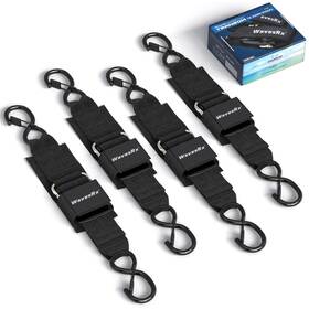 Wavesrx 709618712311 Premium Boat And Jet Ski Trailer Transom Straps - Marine Tie Downs