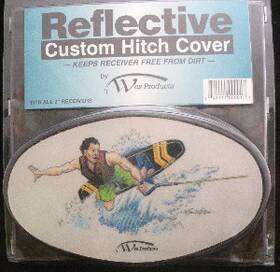 Wp-110c Wes Reflective Custom Hitch Cover Wakeboard