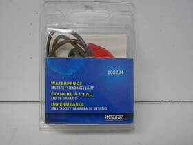 203234 Wesbar Waterproof Red Side Marker Clearance Light