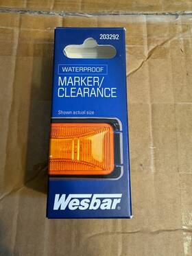 203292 Wesbar New Boat Trailer Side Marker Clearance Marine Light Kit Amber