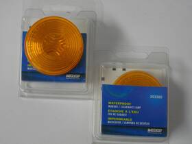 203380 Wesbar Amber 2 Inch Waterproof Marker / Clearance Lamp Light Each