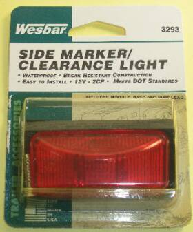 3293 Wesbar Waterproof Sidemarker Light Kit Red