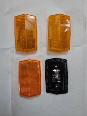 Li006 Wesbar Amber Clearance Light Trailer Replacement And 2 Lens Only - Lot 0f 3