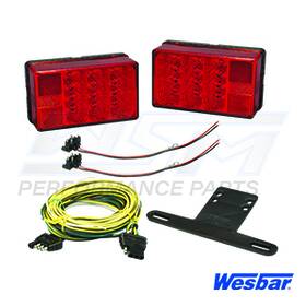 Wsm Wes407560 Tail Light Kit Trailer L.e.d. Low Profile Under 80ftft