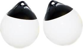 Bt0288-w-a29-2 X-haibei Pair Of Boat Fenders Ball Round Anchor A29 D11.4 H13.8 Inch White