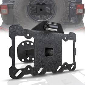A-008 Xookun Led Spare Tire License Plate Mount For Wrangler 07-18 Jk Jku 97-06 Tj - Black