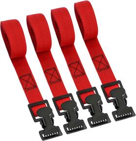 Xstrap Standard 745695378347 4pk 1 Inch X 5-1/2ft Just Clip All-purpose 1ftft 5.5ft Red