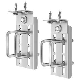Xie-yaocom-2384 Yaocom 2 Sets 8 Inch Boat Trailer Bunk Brackets Galvanized Double U Bolt Swivel Top
