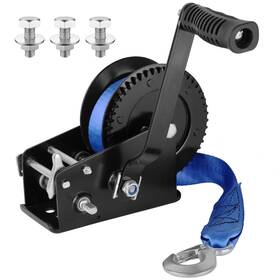 Yaofafa 798015385709 3500lbs Boat Trailer Winch Towing Winches With 32ft Blue Strap 2-way R