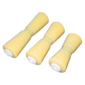 800y Yates Rubber 8 Inch L X 3-1/2 D Yellow Tpr Keel Roller For 5/8 Shaft