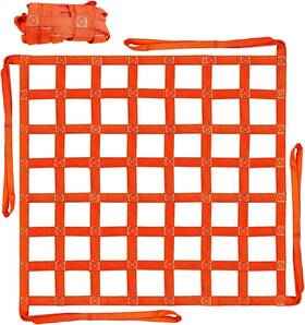 Yatointo 762765077665 Cargo Lifting Net 3.28ft X Straps For Hoist 661lbs Orange