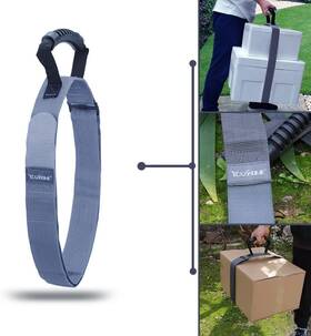 Ycxx-008 Ycxx-home Heavy Duty Luggage Lashing Strap Holder For Bulky Item With Handle Xl Gray