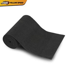 Yel426972 Yellowspeed Black Ribbed Bunk Carpet / Marine Boat Trailer Runners Outdoor - 12 Inch X 12ft