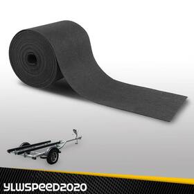 Yl20250304-1 Ylwspeed20 Black Ribbed Bunk Carpet / Marine Boat Trailer Runners Outdoor - 9 Inch X 50ft New