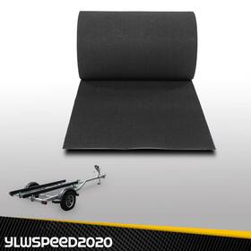 Yl20250304-3 Ylwspeed20 Black Ribbed Bunk Carpet / Marine Boat Trailer Runners Outdoor - 18 Inch X 50ft New