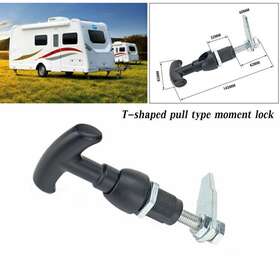 Zdl-kabusikikaisya1989us 612077798904 Front Fixing T Locks Handle Trailer For Caravan Canopy Canopie Toolbox Universal