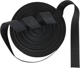 Zoeyes 735626266829 1.5 Inch Nylon Webbing Strap - 50 Yards Flat Black