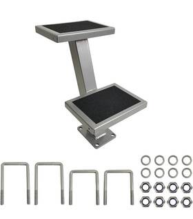 Z6515 Zuvello Heavy-duty Double Boat Trailer Tongue Steps Bolt-on Frame Mounting Anti-slip New