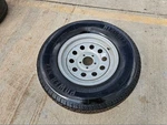 (1) 15X5 Dexstar Steel Trailer Wheel Rim Tire 5X4.5 5X114.3. Fixed Price $71.10.