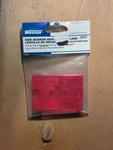 Wesbar 2"X2 3/4" Side Marker Replacement Lens Red 3337. Fixed Price $6.00.