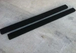 (2) Black 2X4X7 Boat Trailer Bunk Boards Runners - 1/4" Padding Pontoon Bass. Fixed Price $115.00.