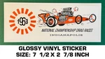 Nhra 1963 National Championship Indianapolis Vinyl Decal Sticker - Drag Races. Fixed Price $10.21.
