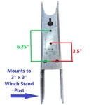 Ez Loadertrailer Winch Mounting Bracket For 3 X Post Part # 250-021779-10. Fixed Price $89.95.
