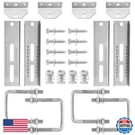 Racewill 4 Pack Boat Trailer Bunk Brackets 10 Galvanized Swivel Top Style. Fixed Price $90.56.