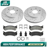 Front Control Arm Tie Rod End Disc Rotor Brake Pads Set For Suburban 1500 Tahoe. Fixed Price $155.52.