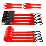 Awelcraft Ratchet Straps, 1500 Lbs Breaking Strength - 4PK, Red. Fixed Price $33.99.