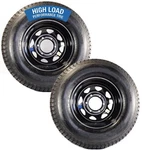 2-PACK Radial Trailer Tire Rim ST225/75R15 Load Range 6 Lug Black Spoke Wheel. Fixed Price $269.99.
