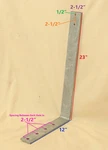 Ez Loader Boat Trailer Bent Strap Guide Mounting Bracket Galvanized. Fixed Price $71.95.