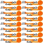 16 Pcs Cambuckle Tie Down Straps 1763LBS Break Strength Securing 1'' X.... Fixed Price $93.32.