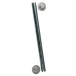 C.e. Smith Package Roller Shaft 1/2" X 5-1/4" W/cap Nuts Zinc Ce 10700A. Fixed Price $13.20.