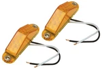 2 Lot Roadpro RP1747A Amber Clearance Marker Sealed Slim-light Two Wire Dot. Fixed Price $20.95.