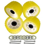 Uanofcn 4 Pcs 5" X 3" Boat Trailer Wobble Rollers Polyurethane Mounting Hole .... Fixed Price $105.75.