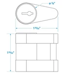 Seachoice 37401 Solid Brass Trailer Hitch Lock. Fixed Price $17.04.
