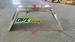 1PCS Aluminum Smooth Flat Top Boat Trailer Fenders 10"X43"X18". Fixed Price $142.50.