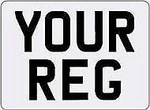 11X8 Square Front White Number Plate, 4X4, Trailer, CARAVAN,100% Mot & Road Leg. Fixed Price $14.69.