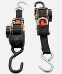 Camco Retractable Tie-down Straps 1" Width 6' Dual Hooks 50033 Upc 01471750.... Fixed Price $40.00.