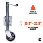 New 1000 Lbs Bolt On Boat Marine Trailer Jack W/ Swivel Wheel. Fixed Price $67.99.
